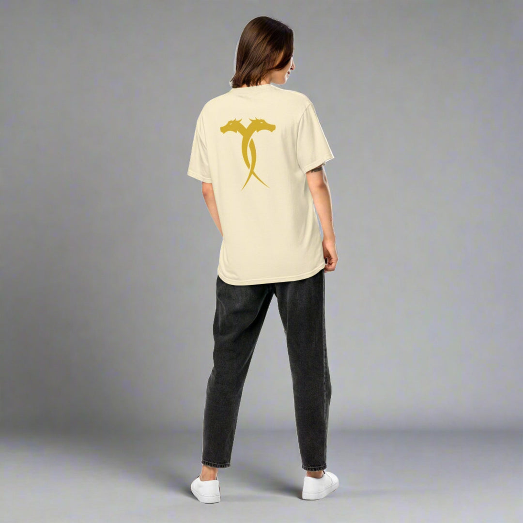 Gold Aura T-Shirt, Cream