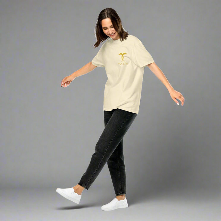 Gold Legacy Emblem T-Shirt, Cream