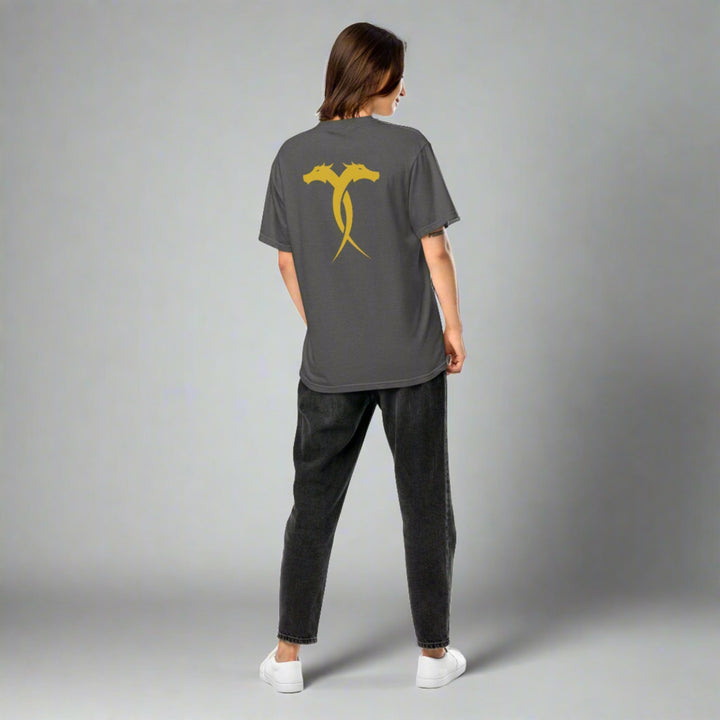 Gold Legacy Emblem T-Shirt, Grey